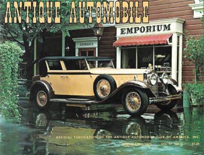 ANTIQUE AUTOMOBILE 1973 MAR - '31 MINERVA, '36 FORD, '07 REO,'29 STUTZ VICTORIA*